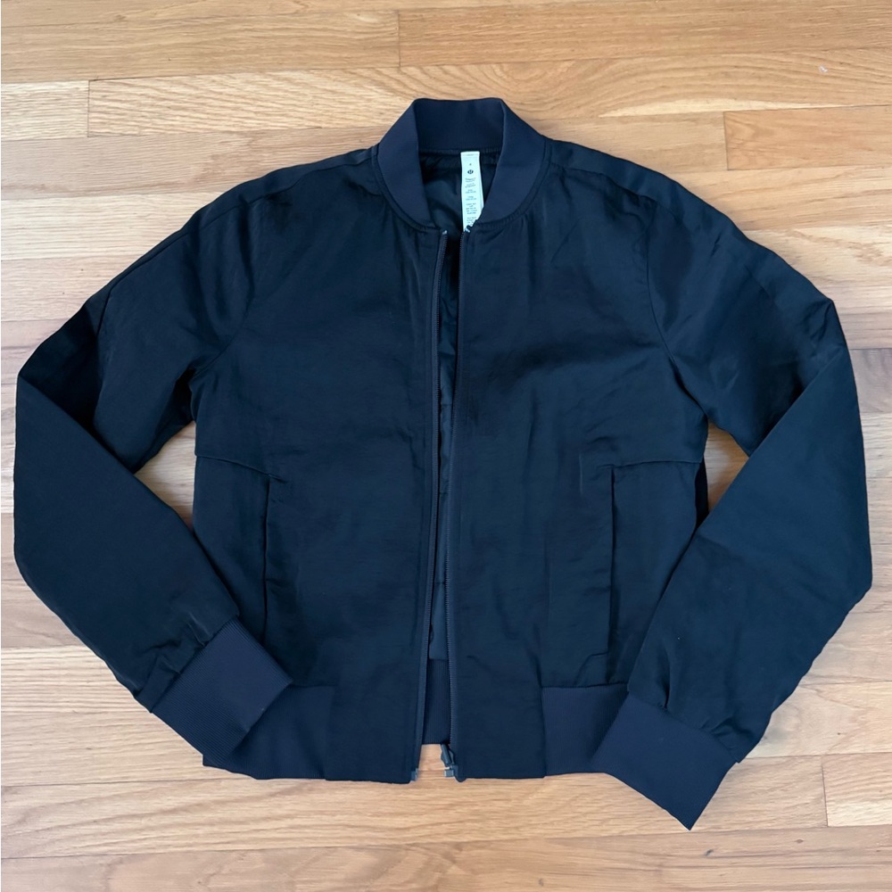 Woman’s Black Bomber Jacket